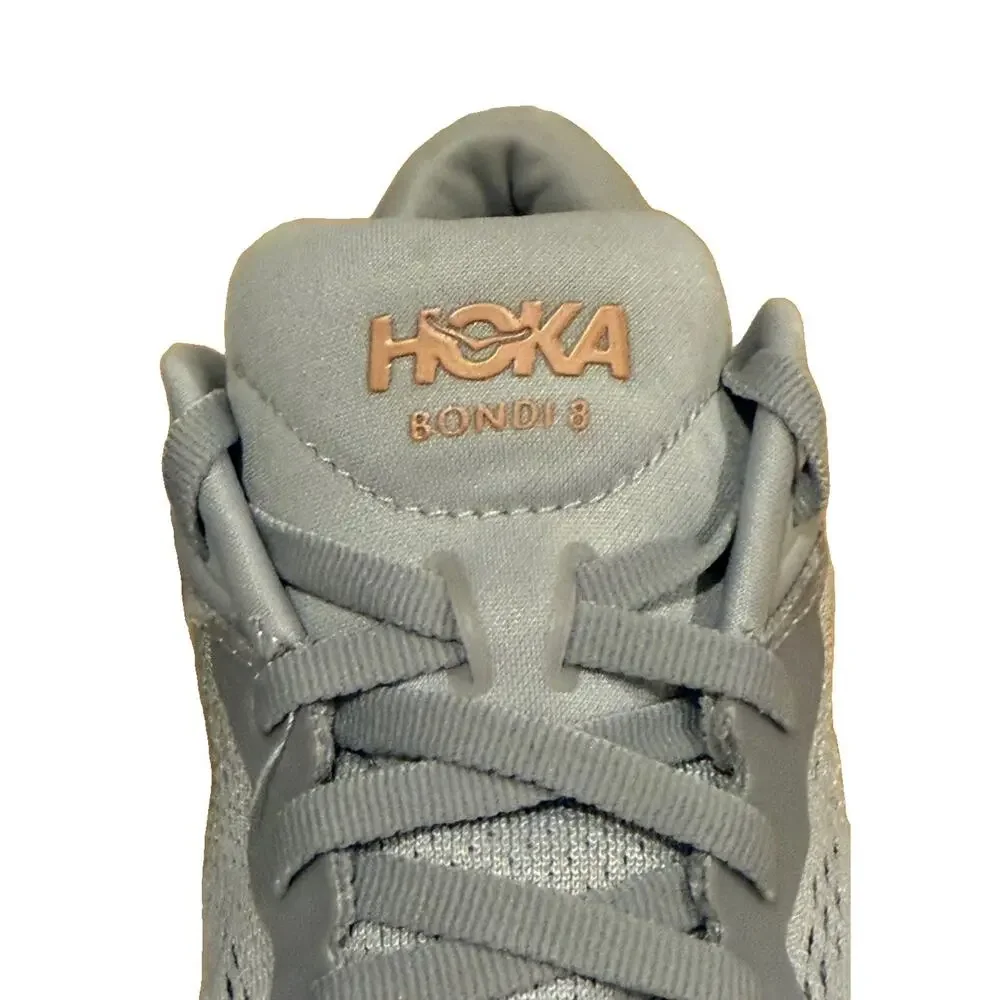 HOKA Bondi 8 Running Shoe Harbor Mist/Lunar Rock Women's Size 7.5B Style 1127952